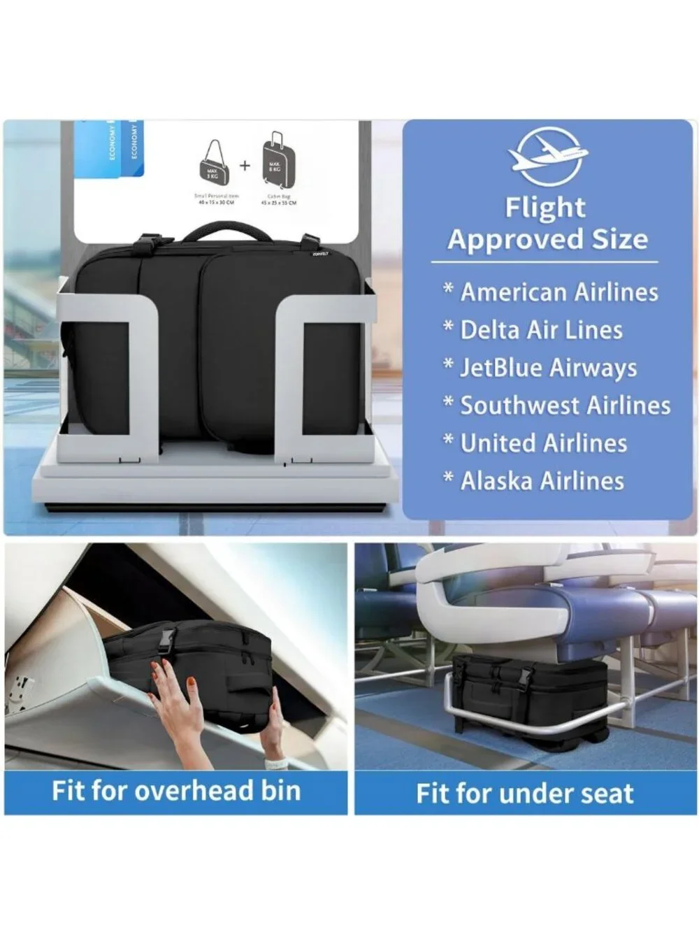 Stylish Travel Backpack for Men & Women, 17.3